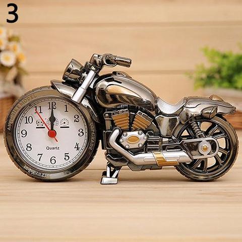 Cool Motorcycle Motorbike Quartz Alarm Clock Creative Desk Table Clock Home Birthday Gift Clock Drop Shipping ► Photo 1/6