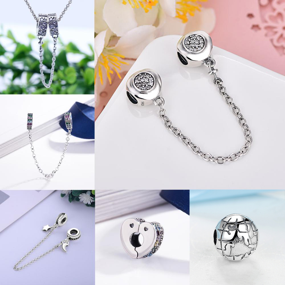 DIY 1pcs Bicycle 925 Silver European Charm Crystal Beads Fit Necklace Bracelet ！
