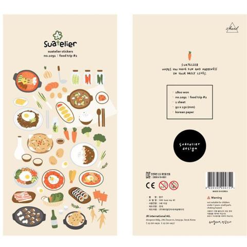 Suatelier Food Gourmet Travel Journal Decorative Sticker Diary Album Label Sticker DIY Scrapbooking Stationery Stickers Escolar ► Photo 1/2