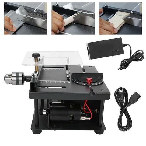 110-240V Multifunctional Table Panel Saw For Woodworking Mini Sliding Table Saw Household Bench Saw Saw Machinery 10000/min ► Photo 1/6