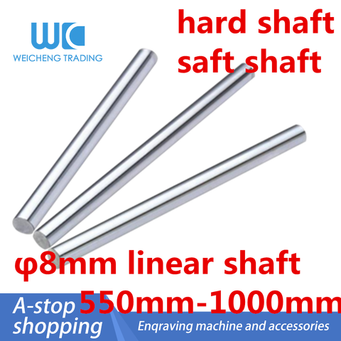 linear shaft CNC Diameter 8mm-550mm 600mm 650mm 700mm 750mm 800mm 850mm 900/1000mm chromed linear rail round rod for 3d printer ► Photo 1/6