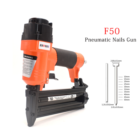 F50 Pneumatic Nails Gun Set 3/4 Inch To 2 Inch 18Ga Air Brads Nailer Gun For Woodworking ► Photo 1/6