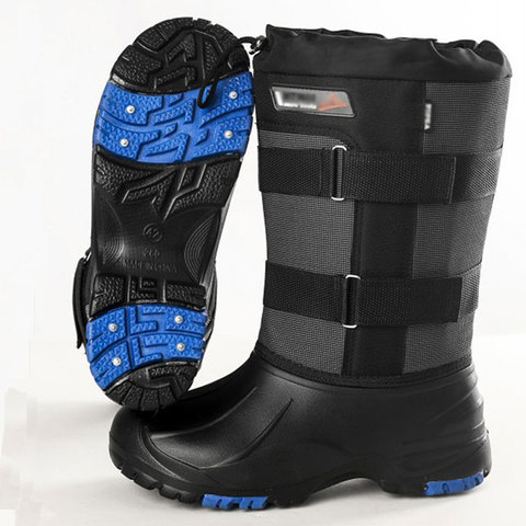 Steel Nails Outdoor Winter Snow Fishing Waders Boots Hunting Boot Fishing Caza Snow Waterproof Shoes Non-slip Camping Boots ► Photo 1/5