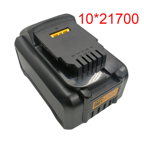 10*21700 DCB200 Li-ion Battery Plastic Case PCB Charging Protection Circuit Board Box Shell For Dewalt 18V 20V 8Ah Lithium Tool ► Photo 1/2