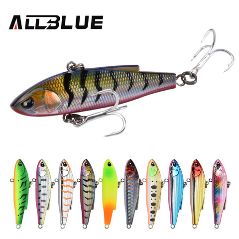 ALLBLUE New ANGRY JOHN VIB Sinking Fishing Lure Ice Jigging 58MM/70MM Hard Plastic Vibration Winter Bass Pike Artificial Tackle ► Photo 1/6