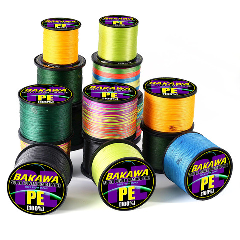 BAKAWA 300M to 1000M 8 Strands Super Strong 4 Braided Fishing Lines PE Multifilament Lines for Carp Fishing Wire Rope Cord Pesca ► Photo 1/6