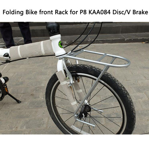20 inch Folding Bike Racks For Dahon P8 Shelf Front Frame Basket Rack Aluminum Alloy Hanger KAA084 Disc brake V brake Universal ► Photo 1/5