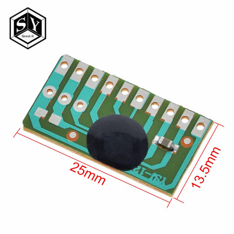 1PCS 12 children's songs, music module YSJ-12S dual tone 12 English music with LED scintillation module ► Photo 1/6