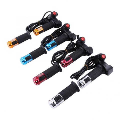 1 Pair 12-84V Universal Electric Bike Scooter Twist Throttle Throttle Grip with LED Voltage Display&Speed Switch E-bike Parts ► Photo 1/6