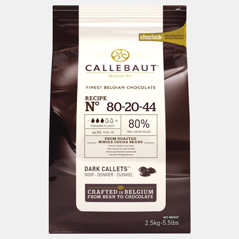 Chocolate Dark in drops Callebaut 80,1% cocoa (80-20-44-rt-u71) 2.5 kg ► Photo 1/2