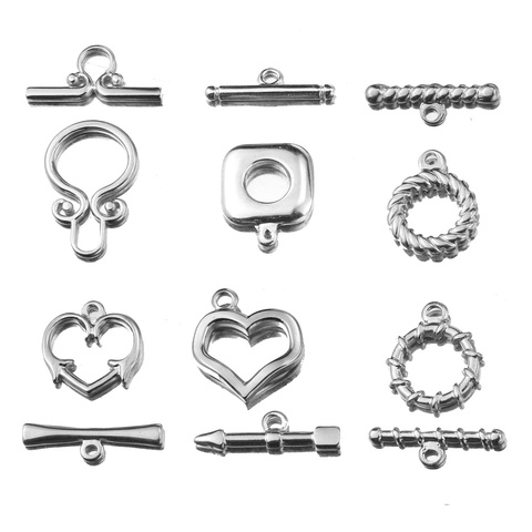 2set/lot High Quality Stainless Steel OT Clasps Love  Connectors for DIY Bracelet Necklace Jewelry Findings Making Accessories ► Photo 1/6