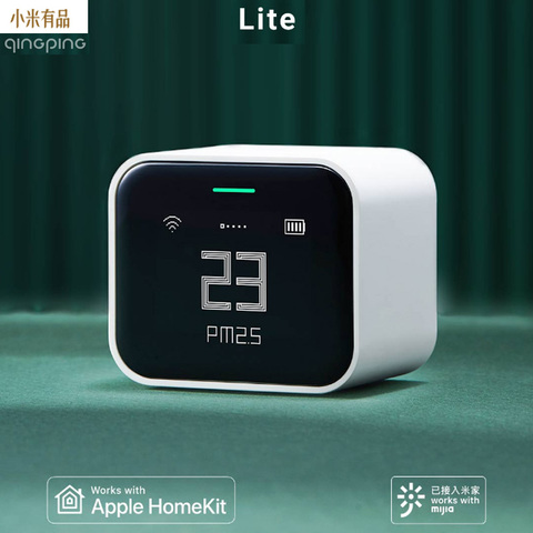 Youpin Qingping Air Detector Lite Retina Touch IPS Screen Touch Operation pm2.5 Mihome APP Control Air Monitor work with Homekit ► Photo 1/6