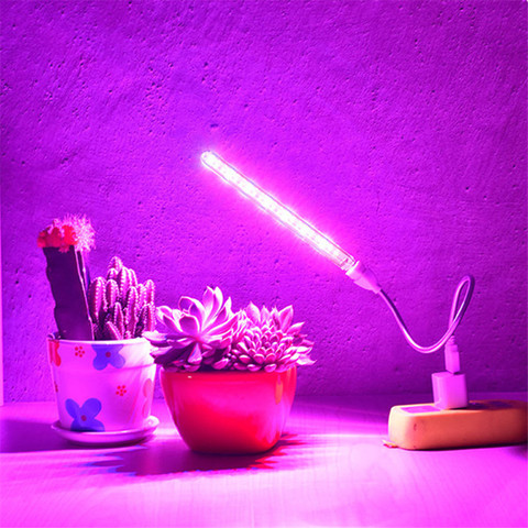1pcs 10W Led Grow Light USB Portable LED Plant Grow Light DC5V Full Spectrum Phyto Lamp 21 leds Rotation Flexible Light Indoor ► Photo 1/6