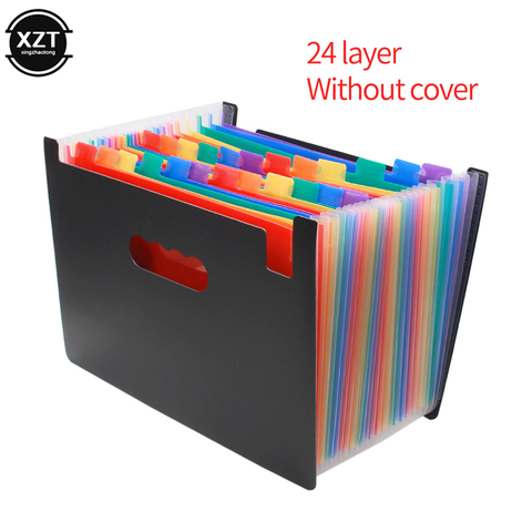 24/12 Pockets Expanding File Folder A4 Organizer Portable Business File Office Supplies Document Holder Carpeta Archivador ► Photo 1/6