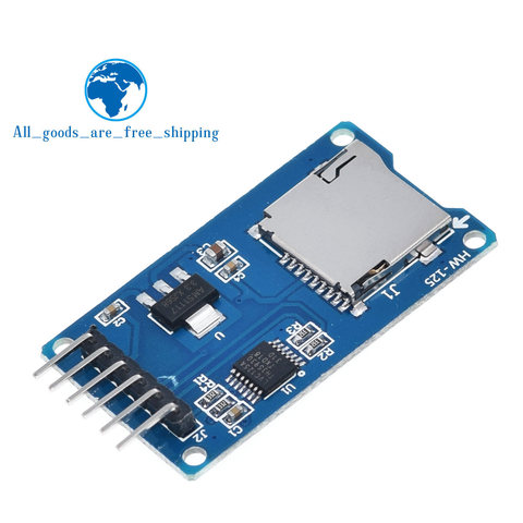 TZT Micro SD Storage Expansion Board Micro SD TF Card Memory Shield Module SPI For Arduino Promotion ► Photo 1/5
