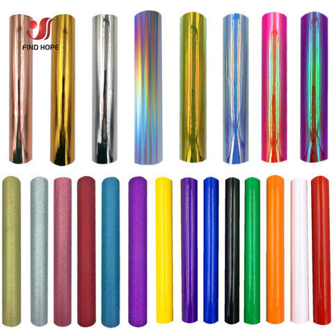 Multicolor Adhesive Craft Permanent Vinyl Roll Design Lettering Film Cup Glass Decal Sticker Xmas Card DIY 30*25cm/50cm/100cm ► Photo 1/6