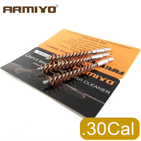 Armiyo .308 .30-06 .30 Cal 7.62mm Gun Bore Cleaning Brush Tactical Rifle Barrel Carbon Deposits Cleaner Fit AK Thread Male 8-32 ► Photo 1/6