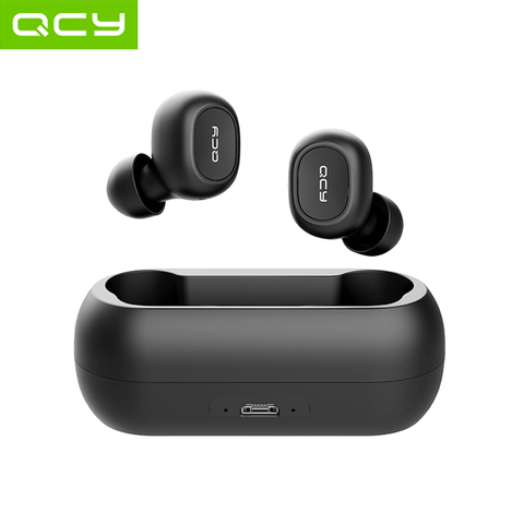 QCY T1C TWS 5.0 Bluetooth headphones 3D stereo wireless earphones with dual microphone ► Photo 1/6
