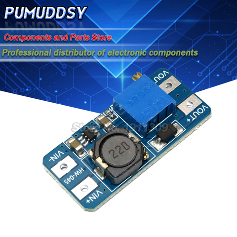 5PCS MT3608 DC-DC Step Up Converter Booster Power Supply Module Boost Step-up Board MAX output MT3608 28V 2A ► Photo 1/1