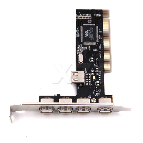 USB 2.0 4 Port 480Mbps High Speed VIA HUB PCI Controller Card Adapter PCI Cards for Vista Windows ME XP 2000 98 SE hot sale ► Photo 1/5