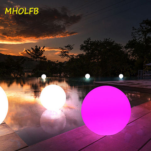 Colorful LED Outdoor Garden Glowing Ball Lights with Remote Patio Landscape Pathway LED Illuminated Ball Table Lawn Lamps Pool ► Photo 1/6