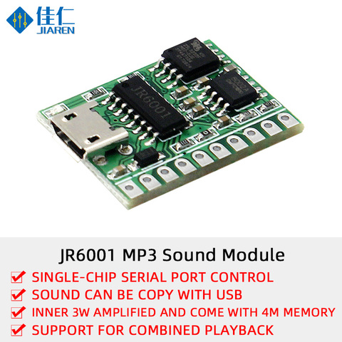 MP3 DFPlayer Mini Serial USB Control Recording Recognition Voice Module Custom Programmable Sound Recorder Module for Toy ► Photo 1/5