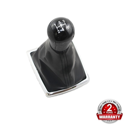 For Ford Focus 2 2005 2006 2007 2008 2009 2010 2011 Fiesta New 5 Speed Manual Gear Stick Shift Knob With Leather Boot ► Photo 1/6