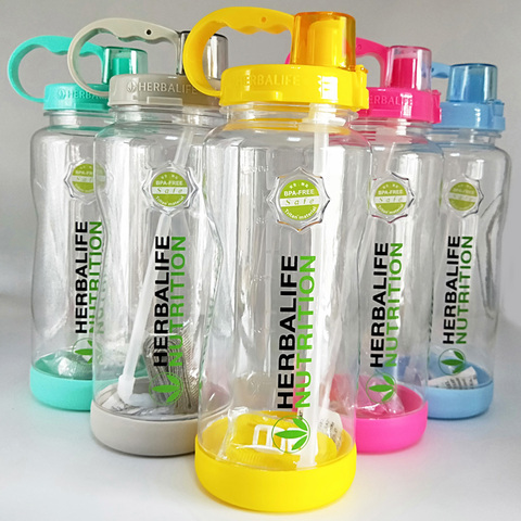 2000ml Sports Water Bottle Outdoor Fitness Travel Portable Leakproof  Drinkware