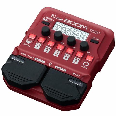 Zoom B1 four bass guitar multi effect processors, guitar single effect device, preamplifier, Guitar Effect Pedal ► Photo 1/3