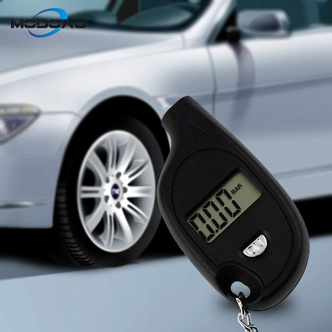 1pc Mini Portable Keychain LCD Digital Car Tire Tyre Air Pressure Gauge Auto Motorcycle Test Tool With Cell Lithium Battery ► Photo 1/6