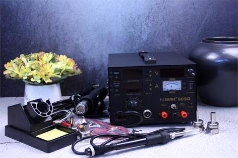 3 in 1 Hot air gun rework station SAIKE 909D Soldering station power supply soldering machine 220V or 110V ► Photo 1/5