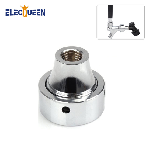 Home Brew Faucet Adapter, Chrome Quick Disconnect Tap Faucet Adapter Connect with Ball Lock Quick Disconnects ► Photo 1/6