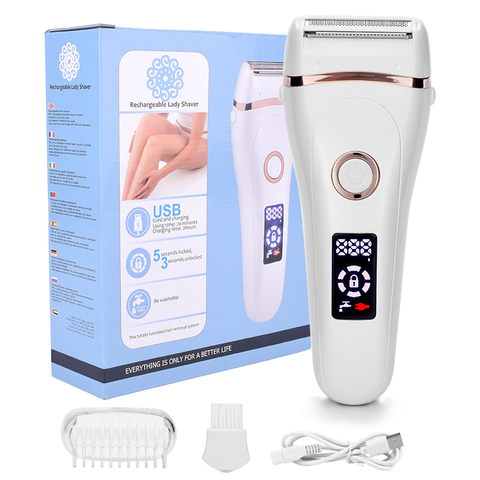 Epilator Electric Shaver women Depilator Rechargeable Razor Hair Removal trimmer epilator for face bikini body underarm Shaving ► Photo 1/6