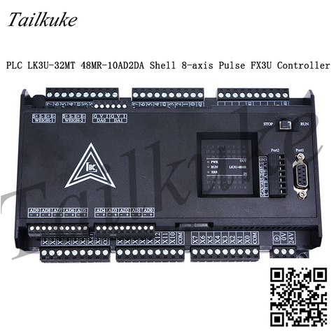 PLC LK3U-32MT 48MR-10AD2DA Shell 8-axis Pulse FX3U Controller ► Photo 1/5