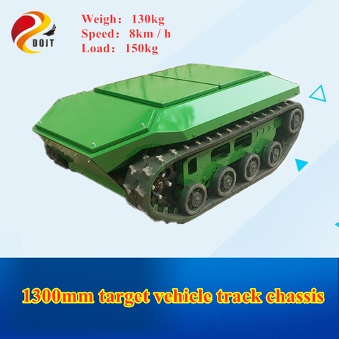 DHL Target vehicle track chassis RC Mobile Intelligent Tracked Vehicle Heavy Load Crawler With 48V Battery /9-channel Controller ► Photo 1/6
