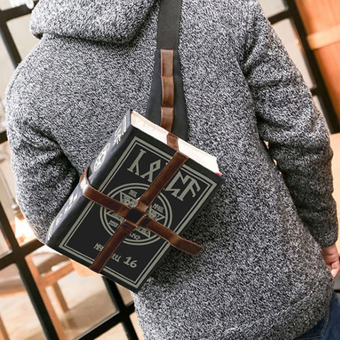 Gothic Magical Spell Book Messenger Crossbody Bag Gift Cosplay Adjustable For Students Hot Sale Creative Unisex Shoulder Bags ► Photo 1/6