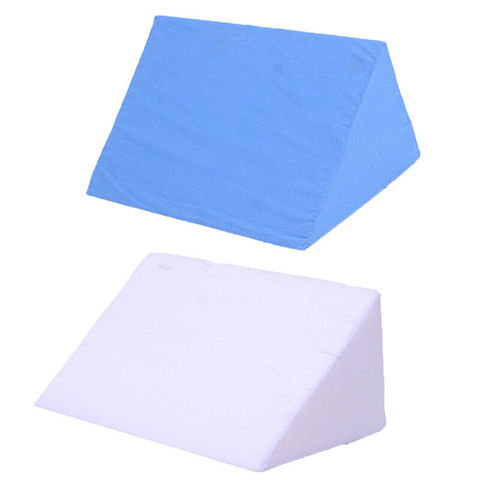 2 Colors Triangle Bedding Wedge Pillow Cotton Sponge Cushion Multifunctional Neck Back Body Support Cushion Pad Home Hospital ► Photo 1/6