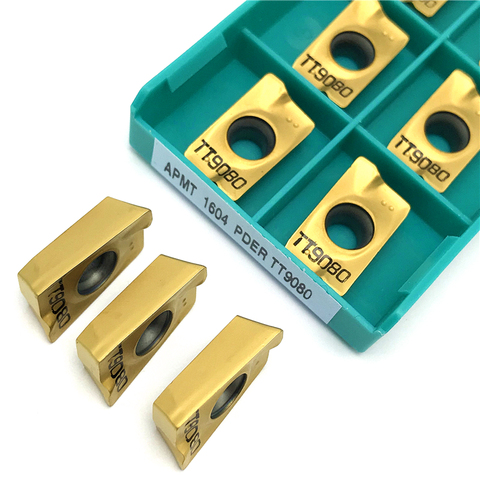 APMT1604 PDER TT9080 carbide inserts Indexable Milling turning tool high quality Cutting tool CNC Milling insert lathe tools ► Photo 1/6