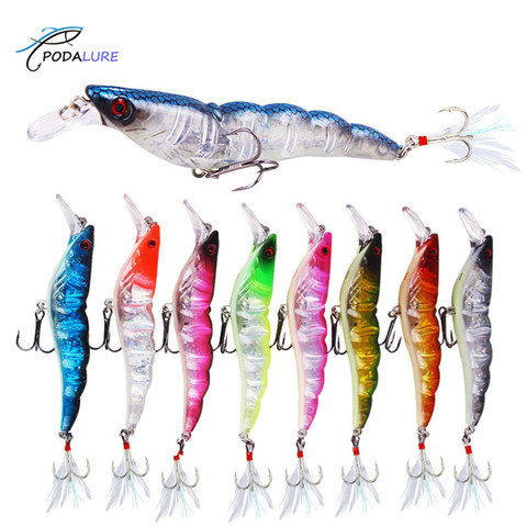 Chasebaits Flick Prawn Shrimp Hard Fishing Lure Artificial Tackle 13.6g/9.5cm ► Photo 1/1