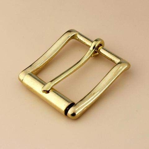 Brass Belt Roller Buckle End Bar Heel bar Buckle Single Pin Half Belt Buckle Leather Craft Bag Strap Jeans Webbing Dog Collar ► Photo 1/6