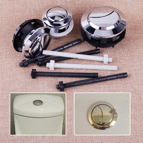 Universal Toilet Button Cover Fits 38/48 / 58mm Hole Closestool Round Dual Press Tank Accessories Push Switch Water Saving Rod ► Photo 1/6