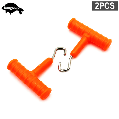 2PCS Carp Fishing Tool Carp Rigs Knot Puller Hook Line Knot Puller Stainless Steel Hair Rig Knot Tool Fishing Tackle Accessories ► Photo 1/6