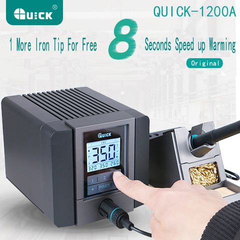 Newest 220V 120W QUICK TS1200A intelligent touch lead-free soldering station electric iron anti-static soldering iron station ► Photo 1/6