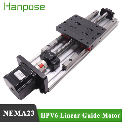 HPV6 Linear module ballscrew SFU1204 with Linear Guides HGH15 HIWIN 100% same size with NEMA23 2.8A 56mm stepper motor ► Photo 1/6