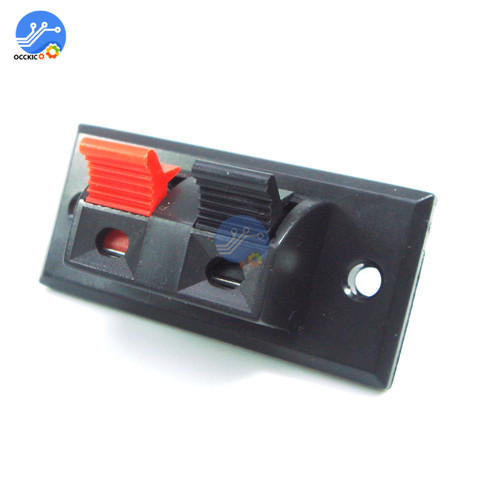 5Pcs Spring Clip Speaker Terminal 2 Way Ports Binding Post Connector Socket Jack Audio Speaker Terminals ► Photo 1/6