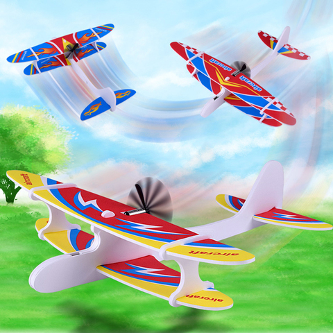 EVA Foam Hand Throw Airplane Outdoor Launch Glider DIY Plane Kids Gift Toy Dropshipping ► Photo 1/6