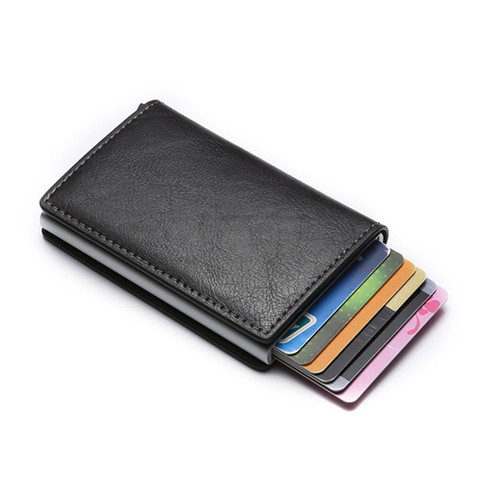 Women Small Leather Wallet RFID Blocking Credit Card Holder Mini