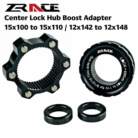 ZRACE Center Lock Hub Boost Adapter,Center-Lock for 6-Hole, 15x100 to 15x110, 12x142 to 12x148, ► Photo 1/6