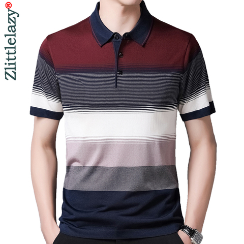 2022 Brand Short Sleeve Polo Tee Shirt Men Casual Summer Striped Men's Clothing Polos Shirts Mens Fashion Slim Fit Poloshirt 721 ► Photo 1/6