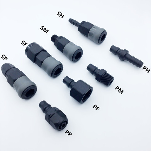 C type plastic steel quick joint  SP SF SH SM PP PF PH PM 20 30 40 inch thread  (PT) penumqtic  quick coupler ► Photo 1/1